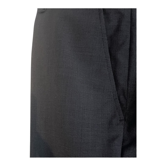 Indochino Men’s Houndstooth blue and Black Dress Pants - Picture 3 of 8